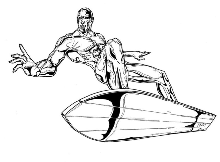 Disegni da colorare: Silver Surfer