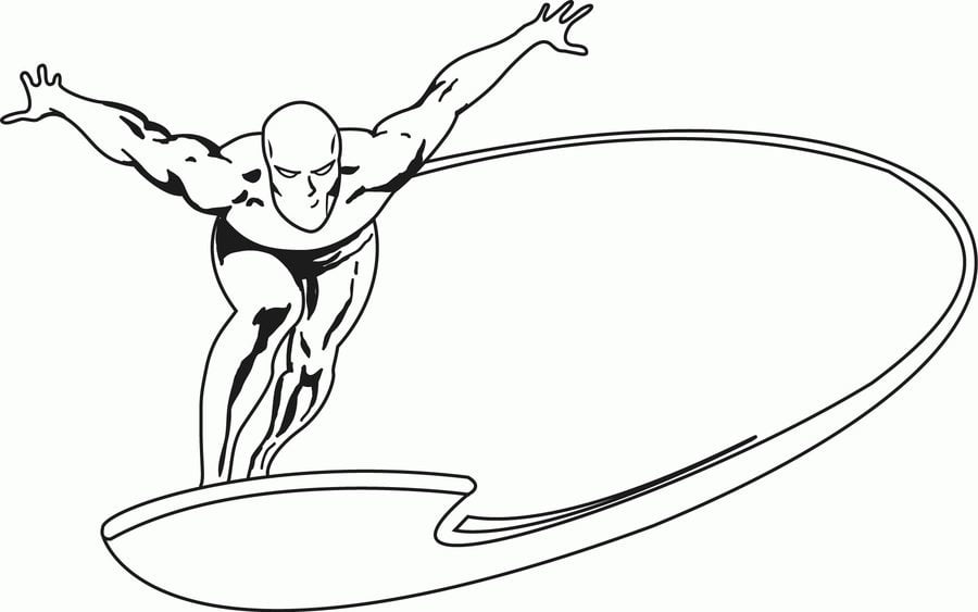 Dibujos para colorear: Silver Surfer