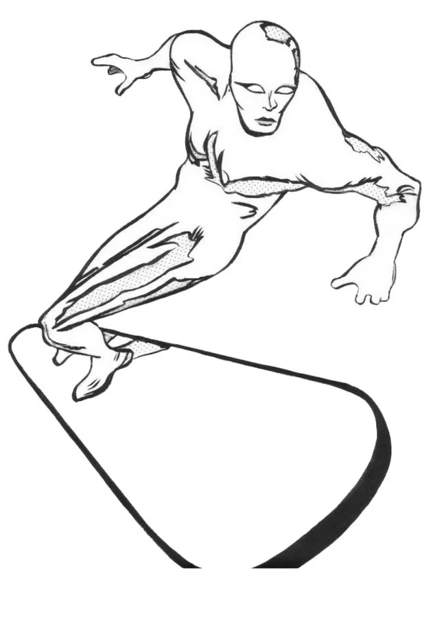 Silver Surfer Coloring Pages