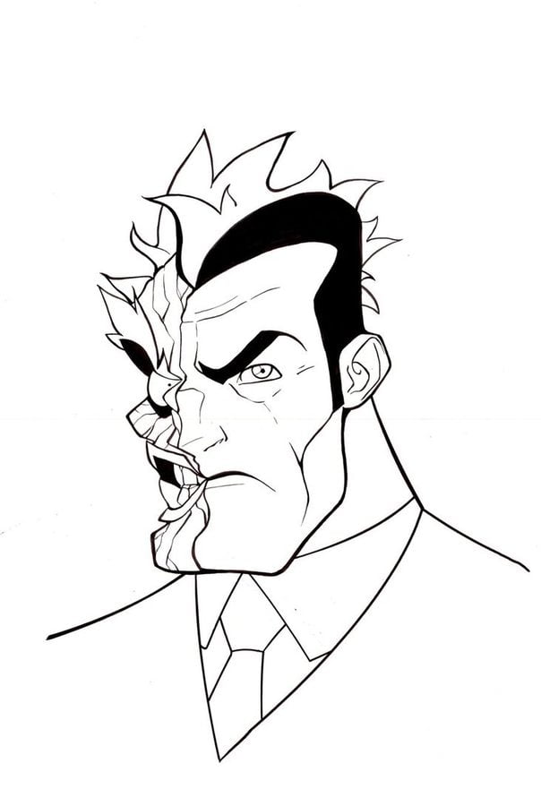 Coloring pages: Two-Face