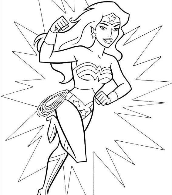 Coloring pages: Wonder Woman
