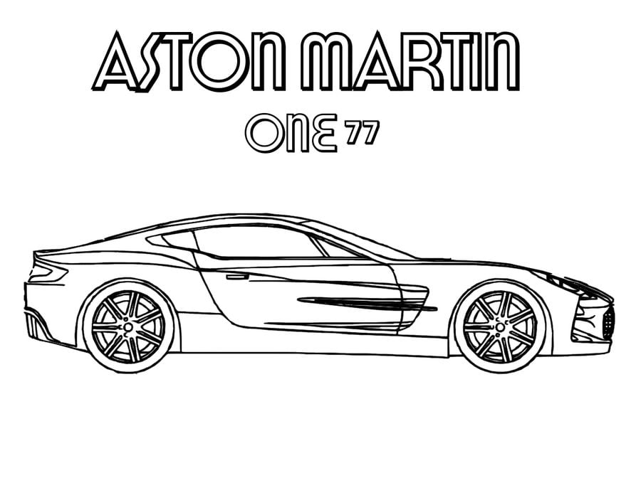 Dibujos para colorear: Aston Martin