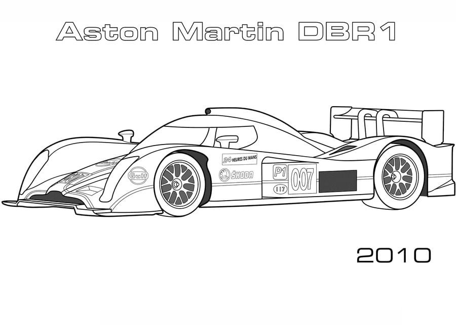 Coloring pages: Aston Martin 3