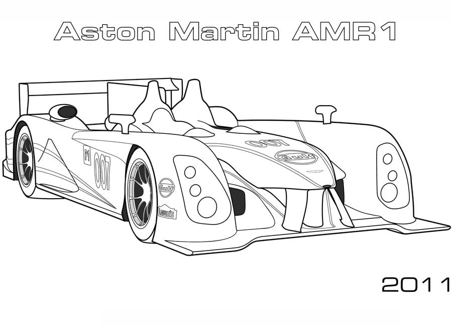 Coloring pages: Aston Martin 4