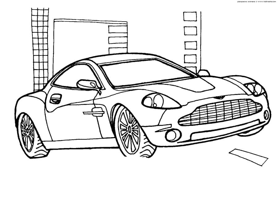 Coloring pages: Aston Martin 7