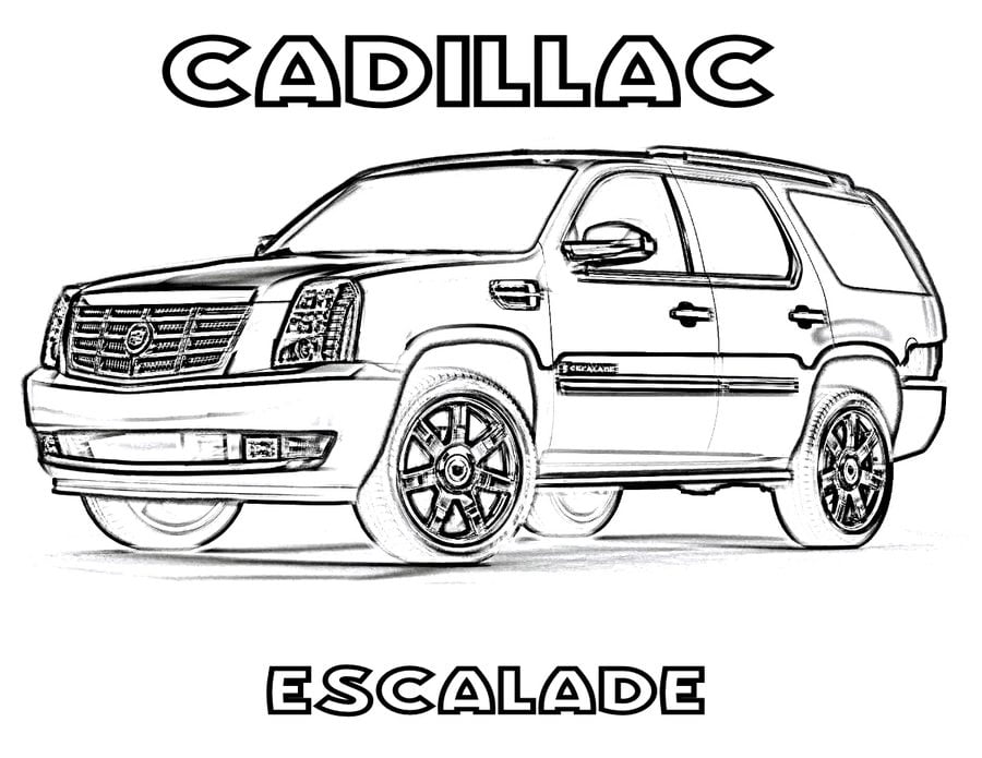 Limousine Kleurplaat Ausmalbilder Ausmalbilder Cadillac Zum
