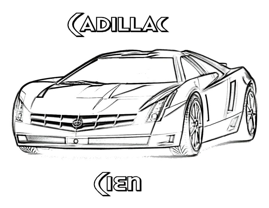 Dibujos para colorear: Cadillac