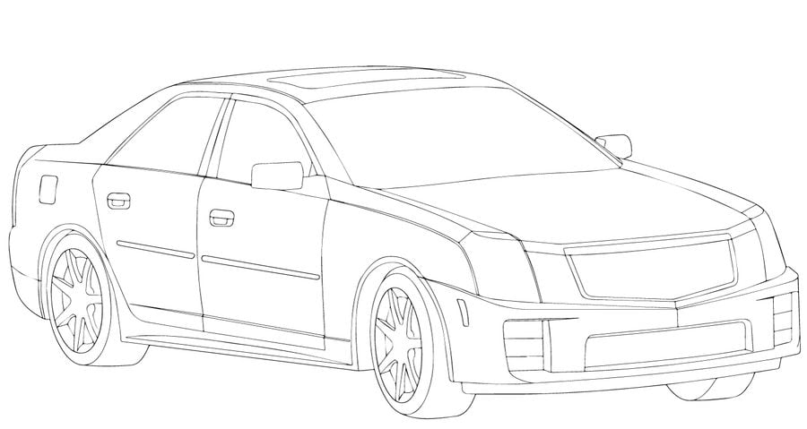 Coloring pages Cadillac, printable for kids & adults, free