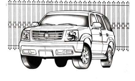 Coloring pages: Cadillac