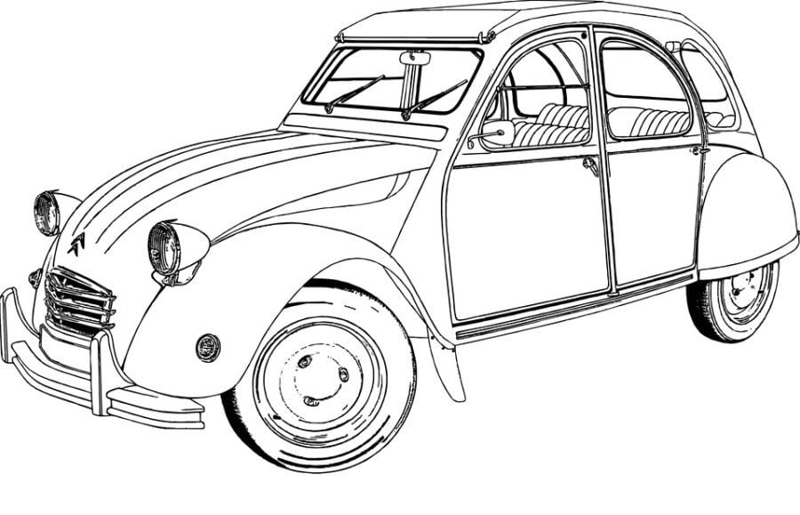 Dibujos para colorear: Citroën 2