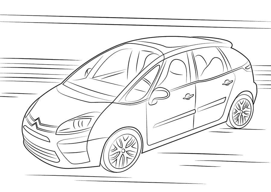 Dibujos para colorear: Citroën 5