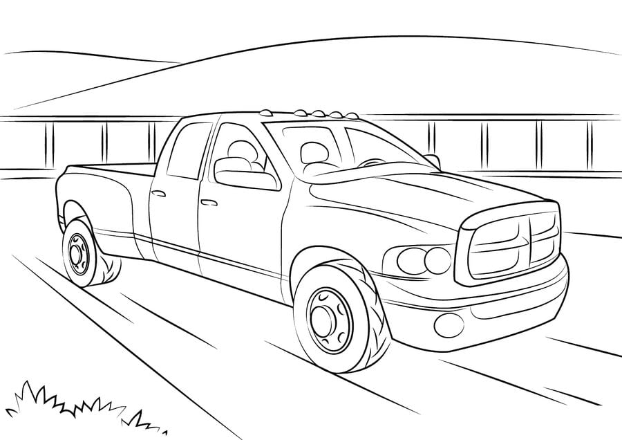 Coloring pages: Dodge