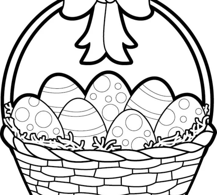 Ausmalbilder: Osterkorb