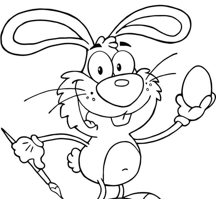 Coloring pages: Easter Bunny