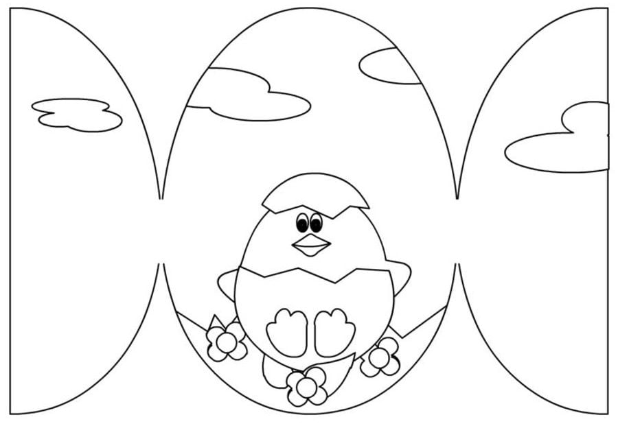 Coloring pages: Easter Cards, printable for kids & adults, free