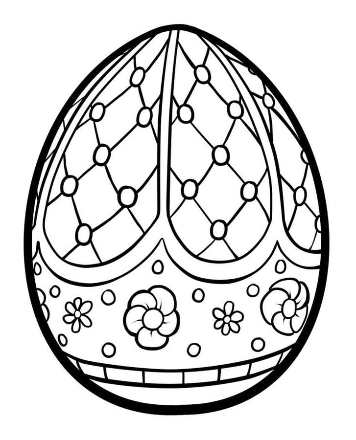 Coloring pages: Easter Eggs 10