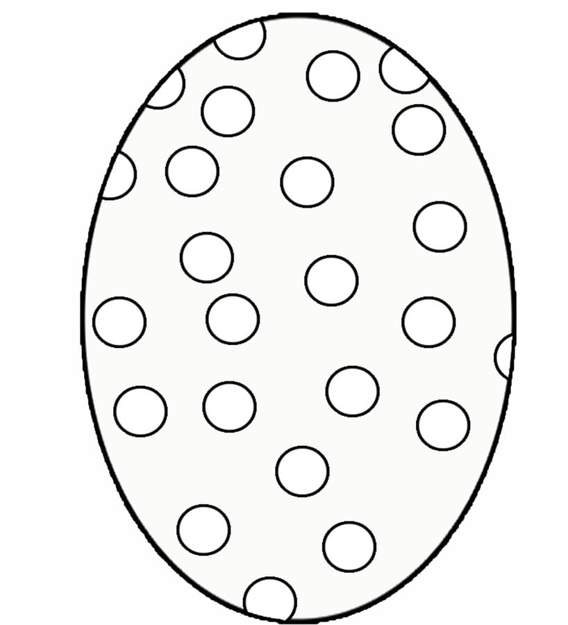 Disegni da colorare: Uova di Pasqua