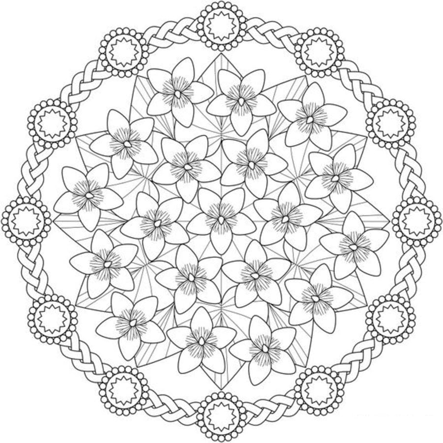 Coloring pages: Easter Mandalas 3