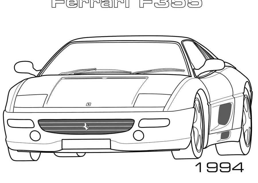 Dibujos para colorear: Ferrari