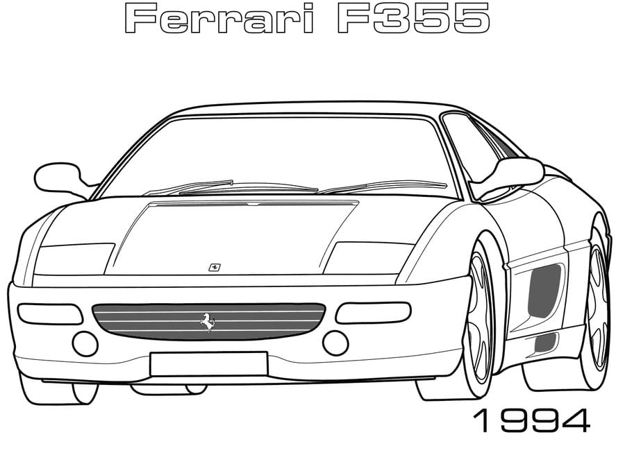 Kolorowanki: Ferrari 3
