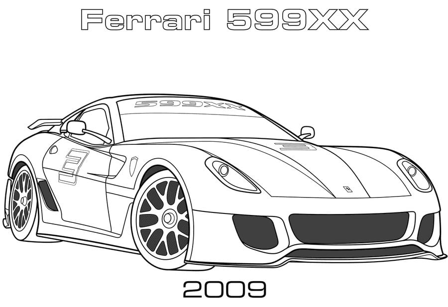 Kolorowanki: Ferrari 4
