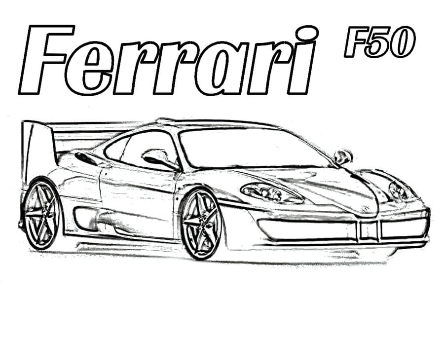 Kolorowanki: Ferrari 5
