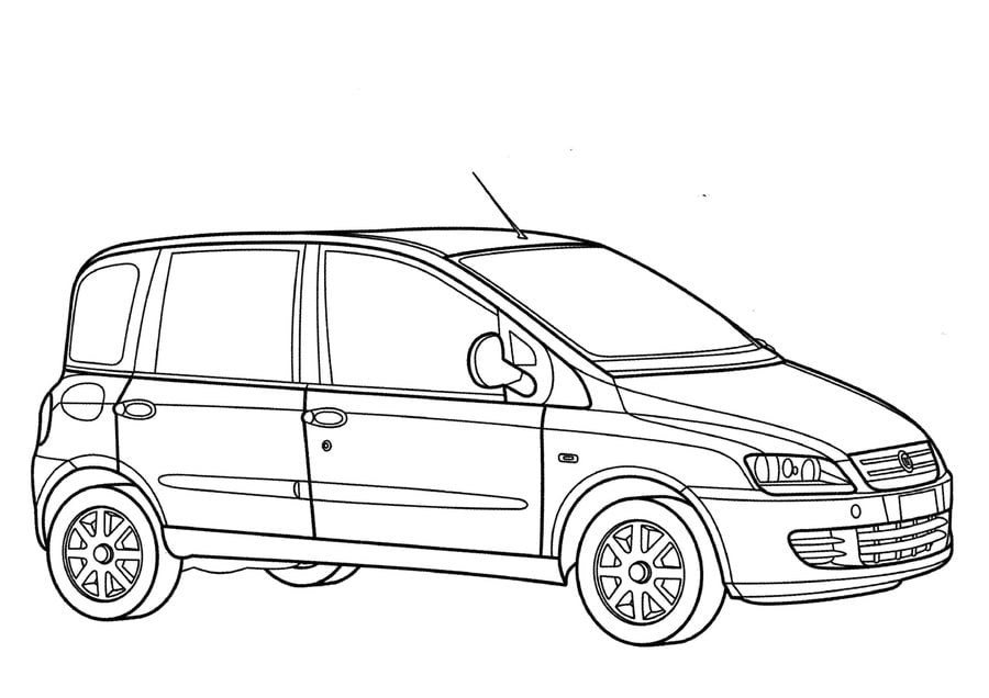 Coloring pages Fiat, printable for kids & adults, free