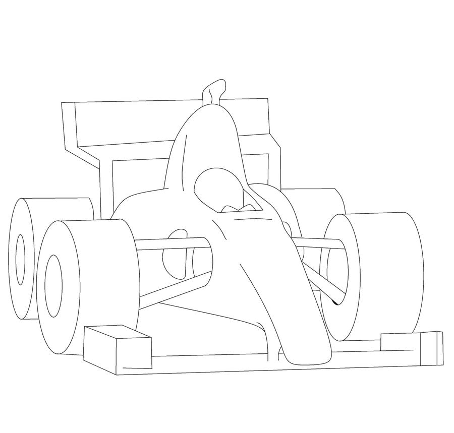 Dibujos para colorear: Fórmula 1