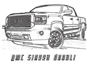 Coloring pages: GMC, printable for kids & adults, free