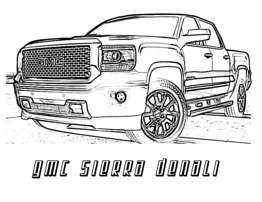 Coloring pages: GMC