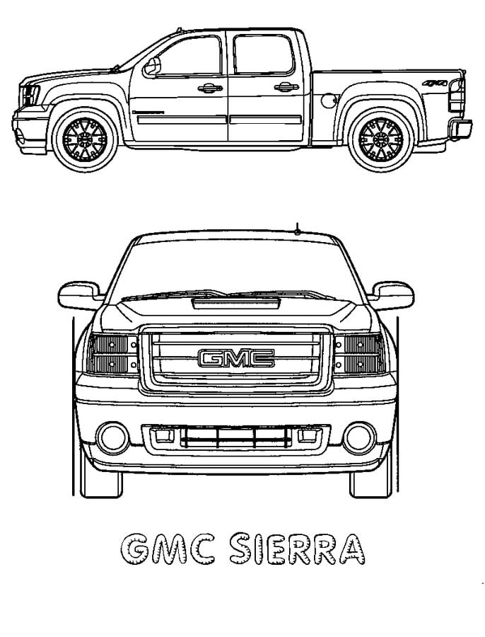 Coloring pages: GMC 5