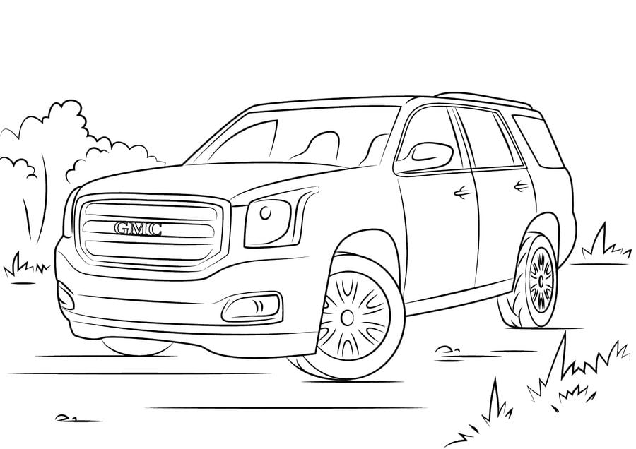 Gmc Sierra Coloring Book Coloring Pages