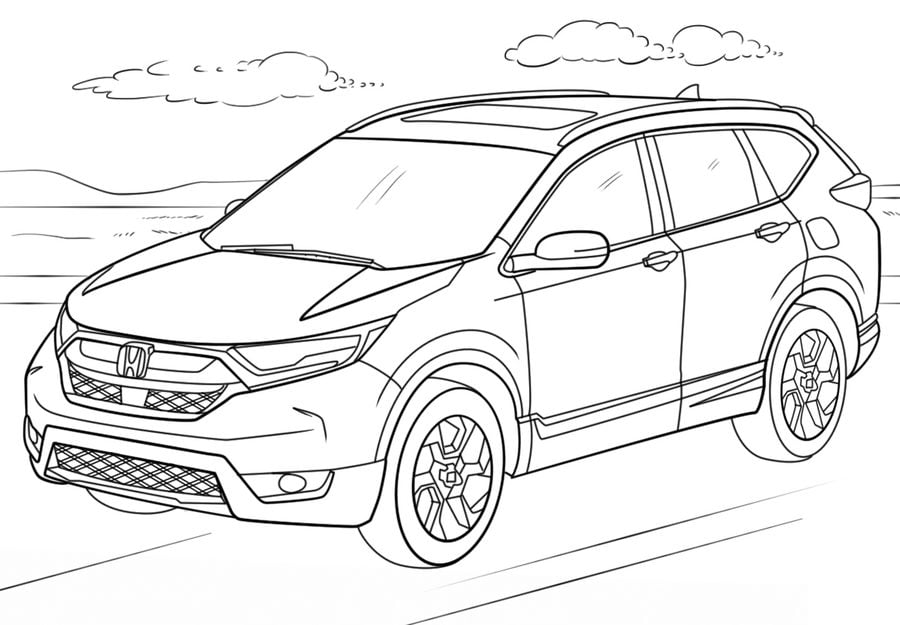 Coloring pages: Honda