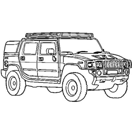 Coloring pages: Hummer, printable for kids & adults, free