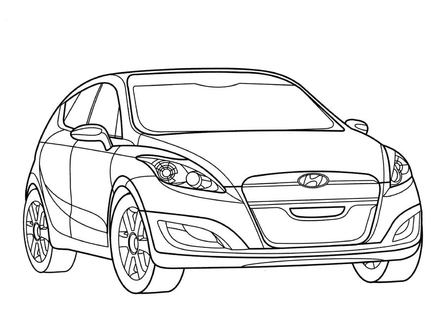 Dibujos para colorear: Hyundai