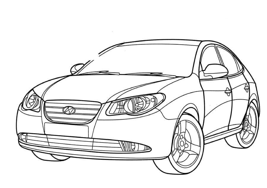 860 Collections Hyundai Car Coloring Pages  HD