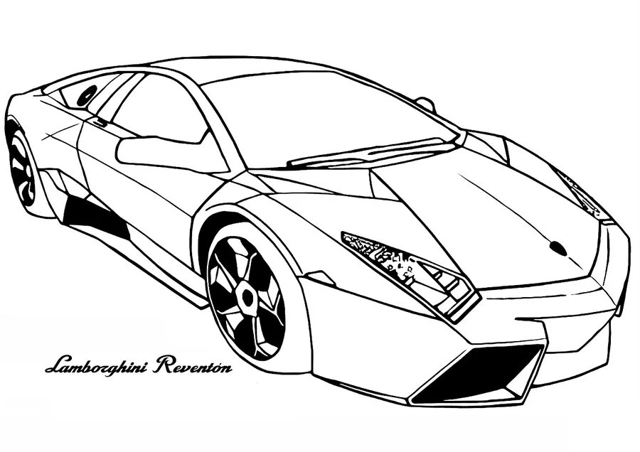 Ausmalbilder: Lamborghini 10