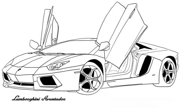 Dibujos para colorear: Lamborghini