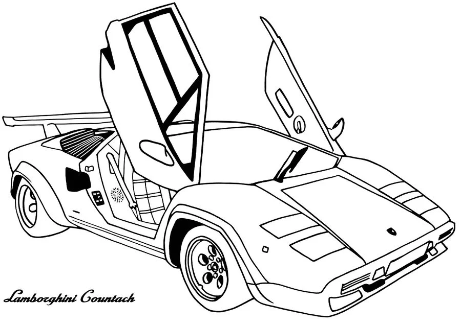 Ausmalbilder: Lamborghini 5
