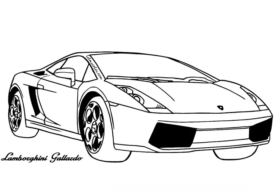 Ausmalbilder: Lamborghini 7
