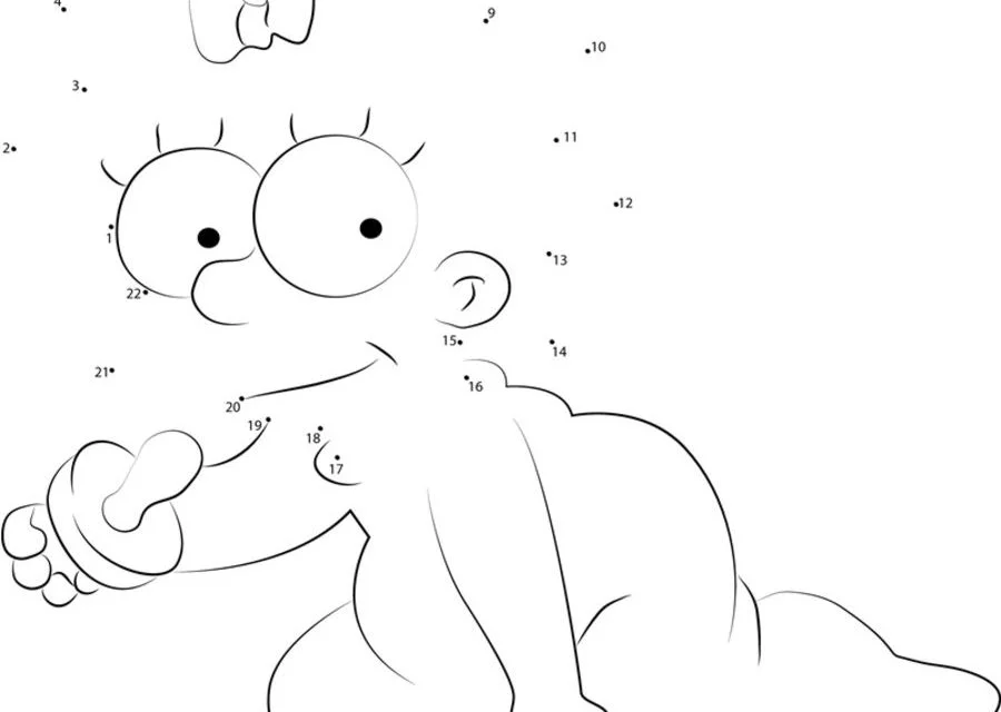 Relier les points: Maggie Simpson