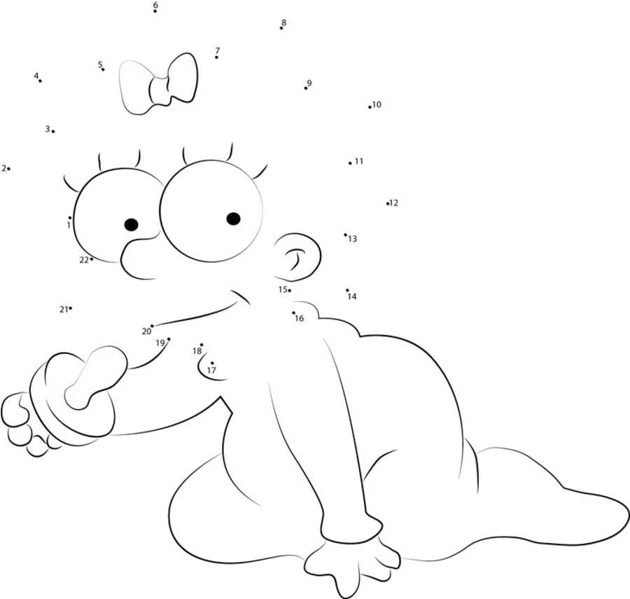 Relier les points: Maggie Simpson 2