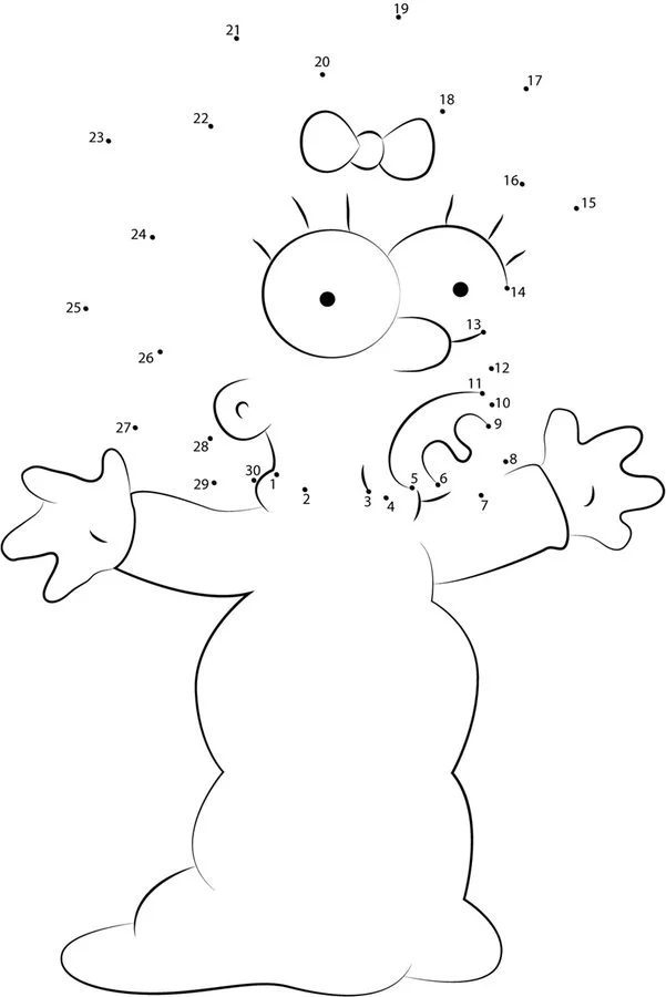 Relier les points: Maggie Simpson 8