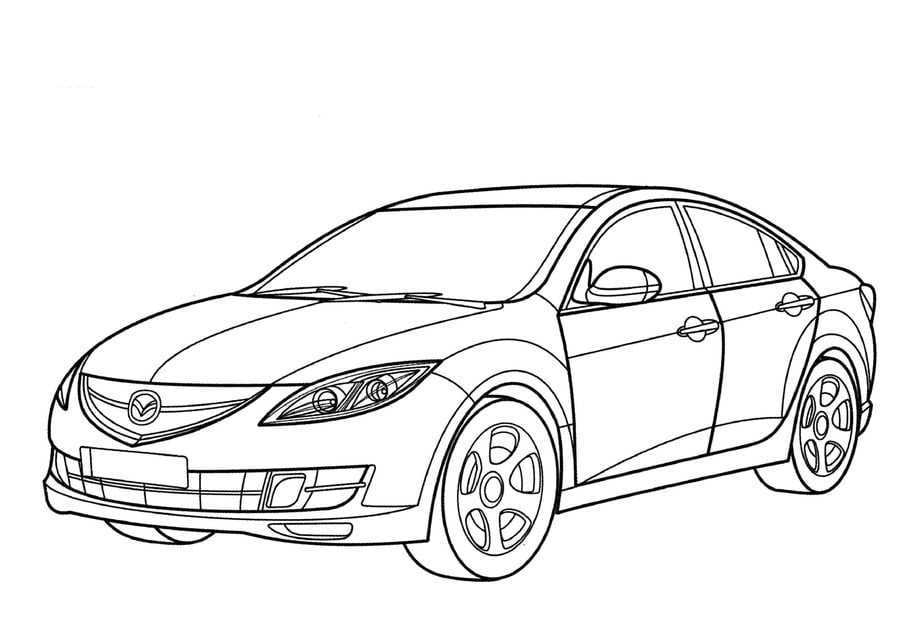 coloring pages mazda printable for kids  adults free