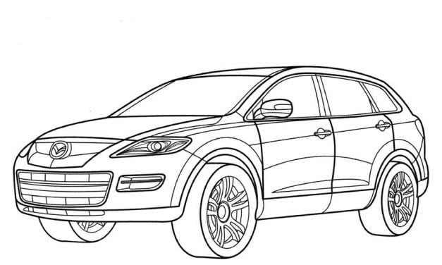 Dibujos para colorear: Mazda