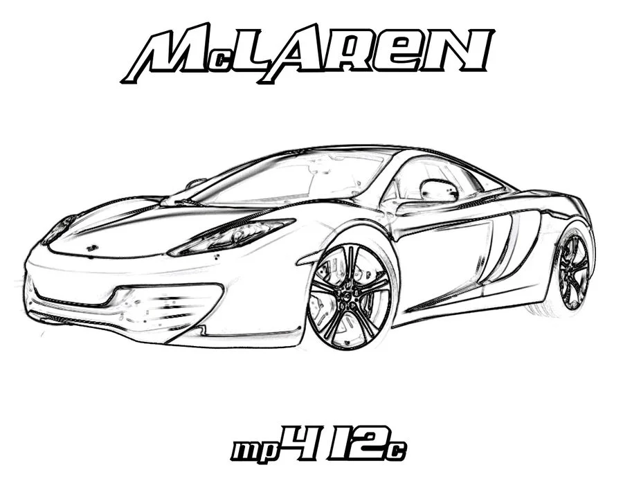 Kolorowanki: McLaren 1