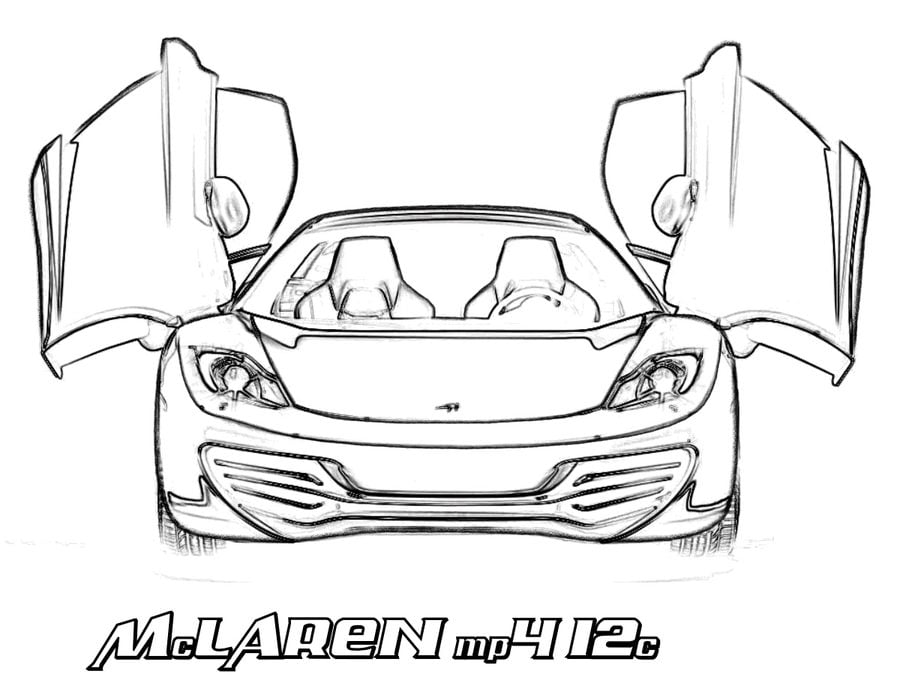 Ausmalbilder: McLaren
