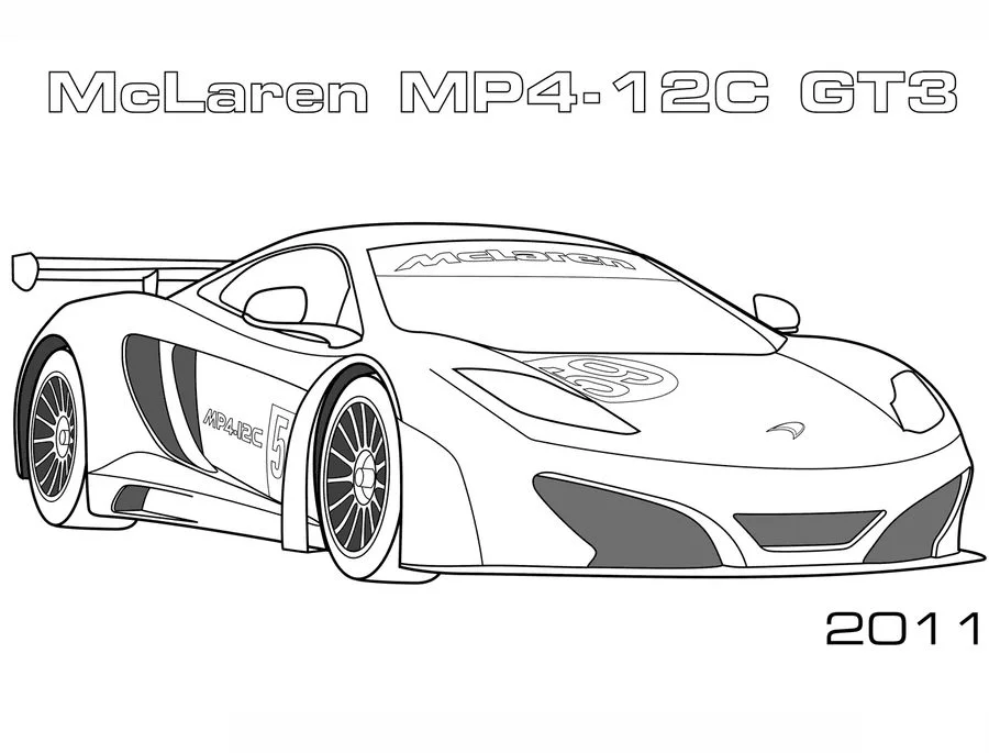 Kolorowanki: McLaren 9