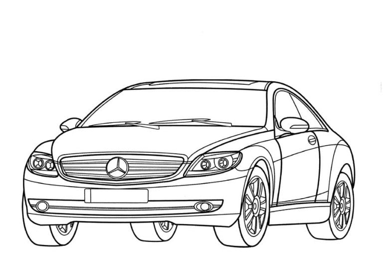 Coloring pages: Mercedes, printable for kids & adults, free