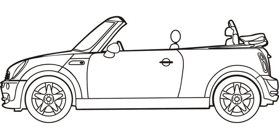 Coloring pages: Mini Cooper